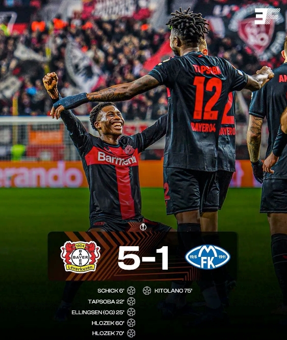 勒沃庫森全勝晉級！歐聯(lián)杯16強門票已拿下